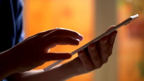 Boy playing on digital tablet Video stock 78720115