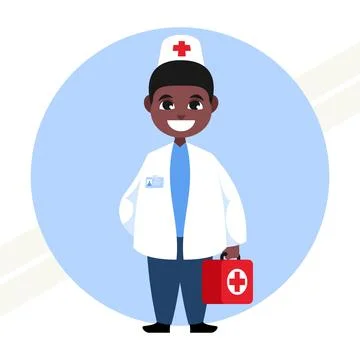 Boy-playing-doctor Stock Illustration