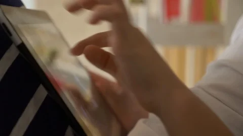 Boy playing electronic tablet 009 Video stock 119867274