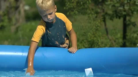 Boy playing Stock Footage 11817744