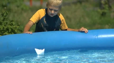 Boy playing Stock Footage 11817766