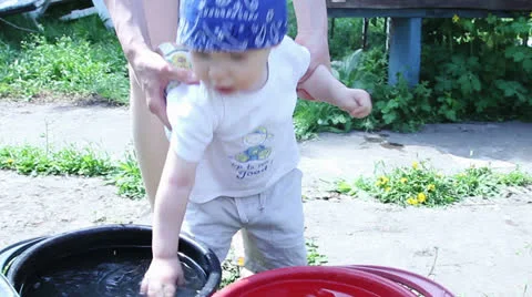 Boy playing Stock Footage 24604638