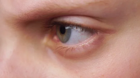 Boy Playing Mobile Game - Eye Close Up Stock Footage 87498783