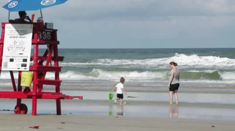 Boy playing with pail Stock-Footage 42233385