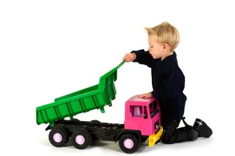 Boy is playing Foto stock