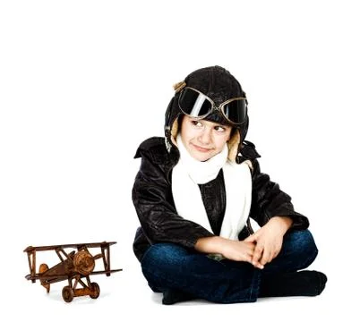 Boy playing Foto stock