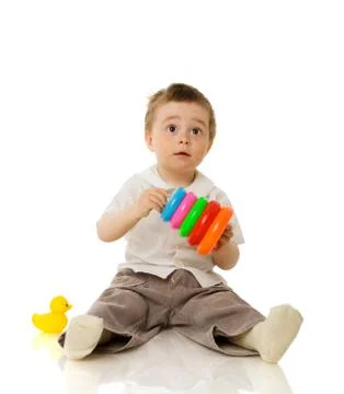 Boy playing Stock Photos
