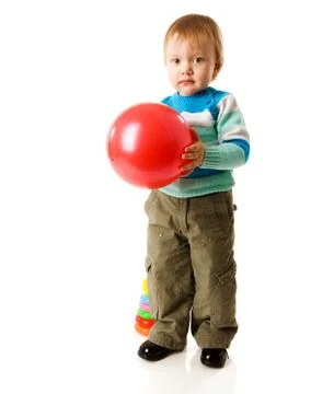 Boy playing Foto stock