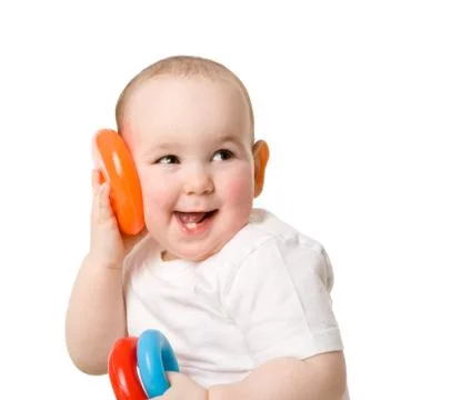 Boy playing Foto stock