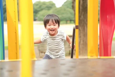 Boy playing Stock Photos