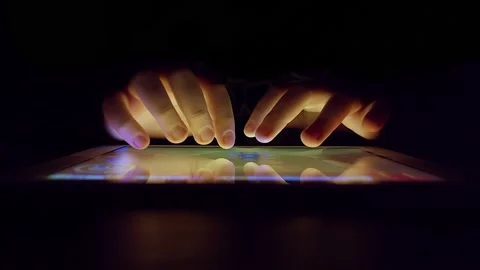 Boy Playing On Tablet Computer Stock Footage 150320610