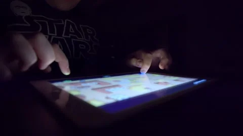 Boy Playing On Tablet Computer Stock Footage 150332151
