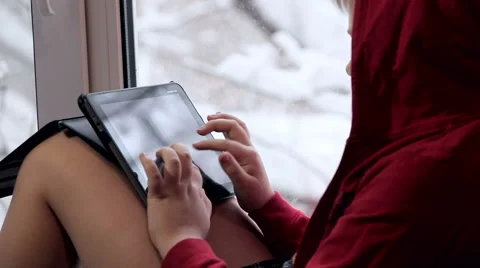 Boy,  playing on tablet Stock Footage 59946228