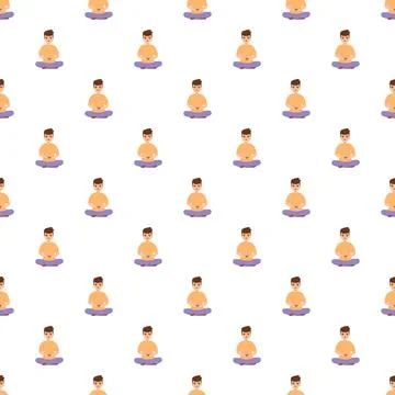 Boy playing video games seamless pattern design Stock Illustration