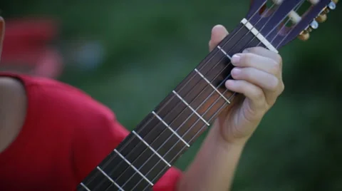Boy plays a guitar Video stock 881247
