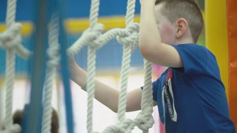 Boy plays in the nursery Stock Footage 113551344