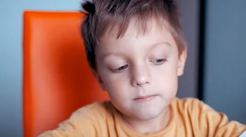 A boy plays with a  paper plane Video stock 61323430