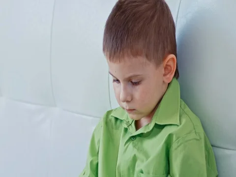 A boy plays on the tablet. Slow motion Video stock 73774850