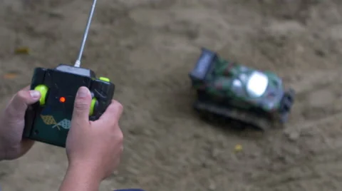 Boy plays with truck Stock Footage 67654883