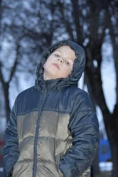 Boy posing Foto stock