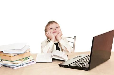 Boy pupil Stock Photos