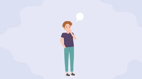 A Boy With a Question in His Head Background Stock Footage 287772161