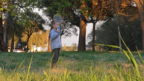 Boy with a racquet. Stock Footage 105615490