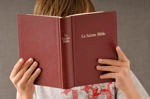 Boy Reading Bible Stock Photos