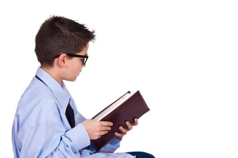 Boy reading Stock Photos