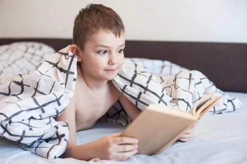 A boy is reading  Stock Photos