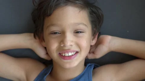 Boy relaxing on the couch Stock-Footage 155144576