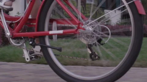 Boy rides bike Stock Footage 62758703