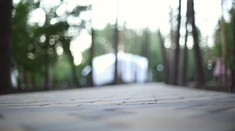 A boy rides on a bike Stock Footage 65153610