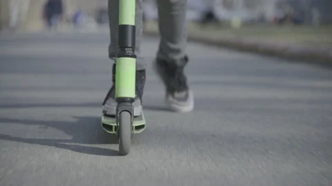 Boy rides in the park  Stock-Footage 141513845