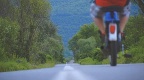Boy Riding Motor Scooter On Road Stock Footage 63394772