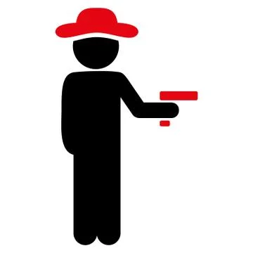 Boy Robber Icon Stock Illustration