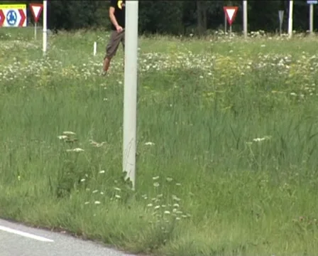 Boy on roller cats Stock Footage 8299877
