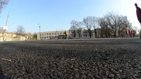 Boy on rollers Stock Footage 36784820