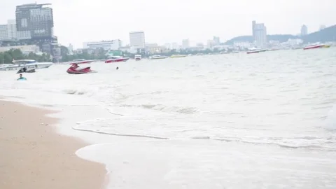 Boy run on the beach  Stock Footage 70272687