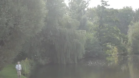 Boy Running in the Park 動画素材 33806207