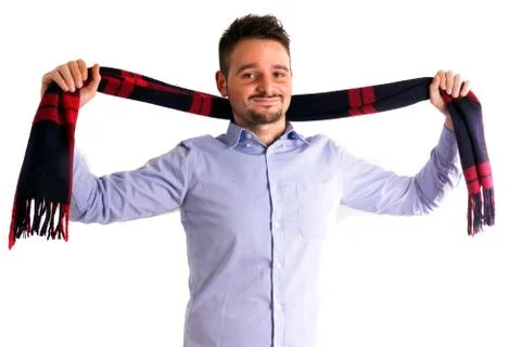 Boy with scarf Stock Photos
