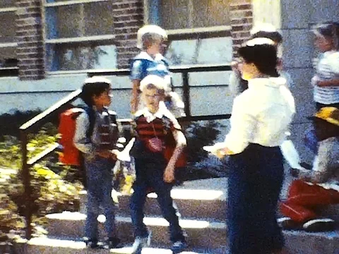 Boy at school Stock Footage 78004973
