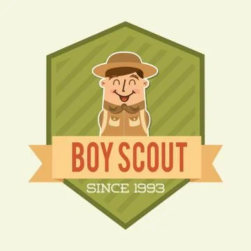 Boy scout design, vector illustration eps10 graphic Stock Illustration