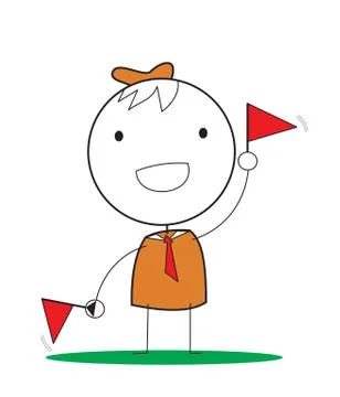 Boy Scout Stock Illustration