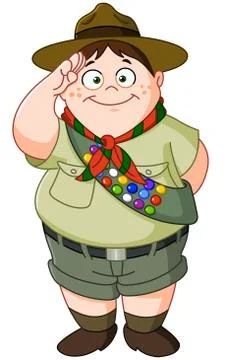 Boy scout Stock Illustration