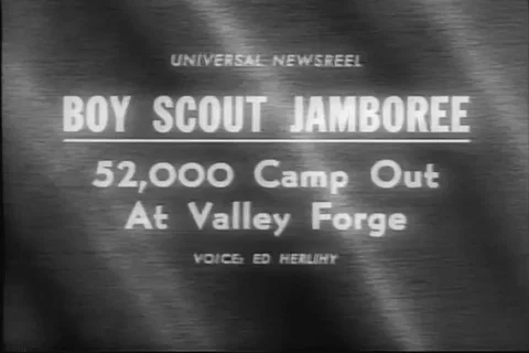 Boy Scout Jamboree at Valley Forge 1964 Stock Footage 113147845