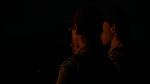 Boy scouts at event Stock Footage 122356974
