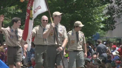 Boy Scouts  Stock Footage 25329467