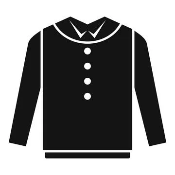 Boy shirt icon simple vector. School uniform Stock Illustration