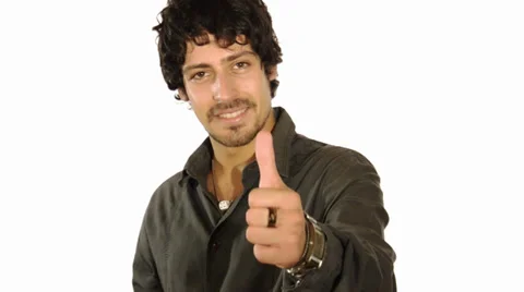 Boy showing a thumbs up 스톡 동영상 28789697